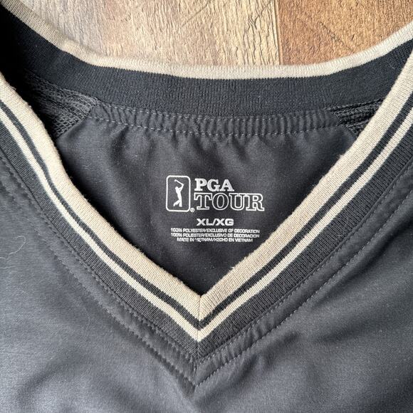 PGA Tour Golf Performance Jacket Men's XL Black Breathable Water Resistant - Picture 2 of 11